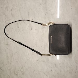Black leather Michael Kors purse